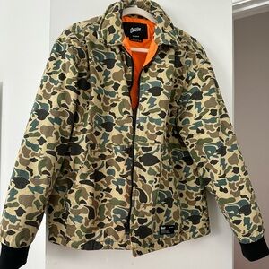 Pull&Bear Camouflage Jacket - Green and Orange